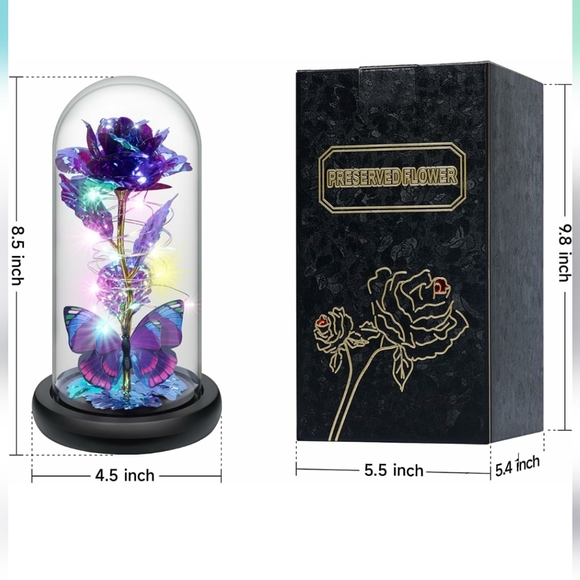 Unique Rose In the Glass Gift - Picture 4 of 6